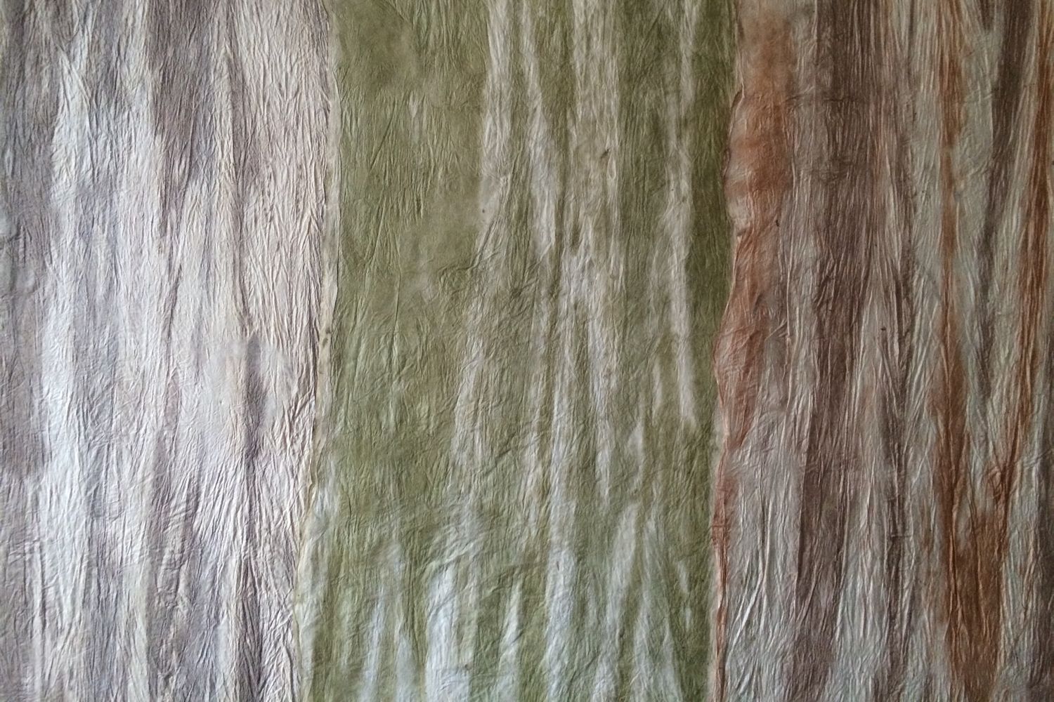 Fair Trade Textured Stripe Dyed Lokta Paper - Sample Sheets